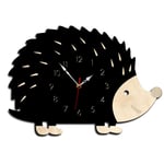 Tuneway Hedgehog Wall Clock Wooden nimal Clocks Living Room Bedroom Office Decor Watch Fashion Modern Design