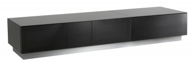 Alphason Element Black TV Cabinet for 82inch