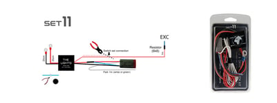 Startax Plug & Drive Kabelsats DT 4-Pin för 1 Extraljus / LED ramp HC1605-WK044