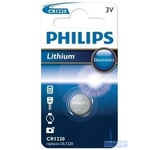 PHILIPS CR1220 Lot DE 5 Piles AU Lithium 3V