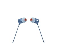 JBL T110 – Ecouteurs intra-auriculaires filaires – Son Pure Bass de JBL et bouton de contrôle – Connectivité : câble Jack 3,5 mm – Couleur : Bleu