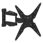 Atlantis P022-E11SBN Adjustable TV Wall Mount Bracket for 13 to 65 inch TVs, Max 35 kg, Max VESA 400 x 400. Vertical Tilt +/-12 °. Rotatable 180° Extendible up to 47 cm