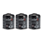 Gasolflaska engångs 3-pack Weber