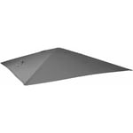 HHG - jamais utilisé] Toile de rechange pour parasol déporté 3 x 4 m anthracite - grey