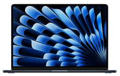 Apple MacBook Air 15.3 tum, Apple M3 8-core CPU 10-core GPU, 16 GB, 512 GB SSD, 70W strömadapter - Midnatt