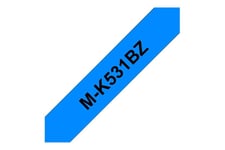 Brother M-K531BZ - bånd uden laminering - 1 kassette(r) - Rulle (1,2 cm x 8 m)