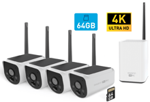 Swann MaxRanger4K 4-Pack Trådlös Kamera Övervakningssystem inkl 64GB SD Card Hub