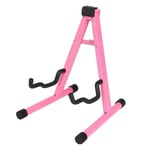 Gitarrstativ Vikbart A-Ram Golv Universal Metall för Akustisk Klassisk Elektrisk Basgitarrer Banjo Ukulele Bärbar Pink 30x25x37cm