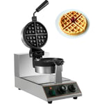 VEVOR 1100w Gaufrier Electrique Rotatif Machine a Gaufre Waffle Crepiere Pancake