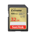 SANDISK – Extreme PLUS 32GB SDHC 100MB/s UHS-I C10 (SDSDXWT-032G-GNCIN)