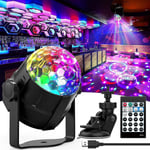 Discoboll med fjärrkontroll Dj-belysning Festljus Stroboskoplampa 15 lägen Stage Bar Ljus För Hemdans Födelsedag Bar Show Club