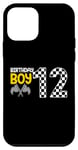 iPhone 12 mini Retro Speedy Racer Boy 12 Sporty Kid 112th Birthday Case