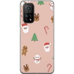 Xiaomi Mi 10T 5G Transparent Mobilskal Klassisk Julfest