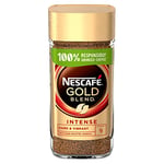 Nescafé Gold Blend Intense Instant Coffee, Rich & Full-Bodied Dark Roasted Coffee, Arabica & Robusta Coffee, Premium Instant Coffee, 200g