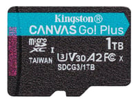 Kingston Canvas Go! Plus - Carte mémoire flash - 1 To - A2 / Video Class V30 / UHS-I U3 / Class10 - microSDXC UHS-I