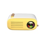 LUFKLAHN Home Projector, LED Portable Handheld Projector, Support HD 1080P (Color : Yellow, Size : Au)