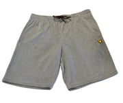 Lyle & Scott Mens Grey Randall Fleece Shorts Size UK XL 36 - 38" waist