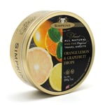 Simpkins Travel Sweets - Orange, Lemon & Grapefruit 200g Tin