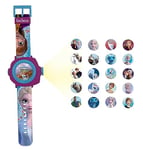 Lexibook Frozen 2 - La Reine des Neiges 2 Montre bracelet ajustable écran digital avec 20 projections de Elsa, Anna et Olaf - pour Enfant / Fille - Bleu et Violet – DMW050FZ