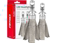 Amio Ledade Billampor Flex+ Serie H7 H18 Lins 12V 24V 6000K Canbus Amio-03660