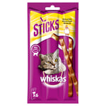 2 + 1 gratis! 3 x Whiskas snacks - Sticks: Rikt på Kylling (42 x 36 g)