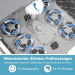 Hopfällbart fotbad fotbad med dusch 60min timer & 30 Shiatsu massagebollar temperatur 35-48°C uppvärmning