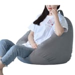 Childrens & Adults Toys Storage Bean Bag Gaming Beanbag Chair Slipcover Waterproof Indoor & Outdoor Zipper Beanbag Chair Cover No Filling Great for Gaming chair and Garden Chair (70x80cm grey)