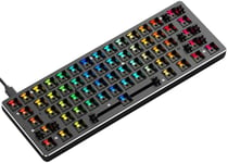 Glorious Gaming GMMK Compact 60%, Barebones (Frame Only) - Mechanical Gaming Keyboard, Per Key RGB, Hotswap & Customisable, American/ANSI Layout - Black