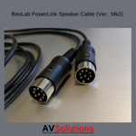 B&O | BeoLab Speaker Cable for Bang & Olufsen PowerLink Mk2 (Black, HQ) - 5 M