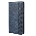 TANYO Leather Folio Case for OPPO Reno4 Z 5G (Reno 4Z), Premium PU/TPU Wallet Cover with Card and Cash Slots, Flip Magnetic Closure Shell - Blue