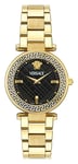 Versace VE8B00624 REVE (35mm) Black Dial / Gold-Tone Watch