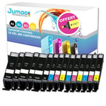 15 cartouches d'encre Jumao compatibles pour Canon Pixma MG5750 5751 5752 5753