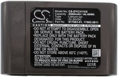 Batteri 18172-01-04 för Dyson, 22.2V, 2000 mAh