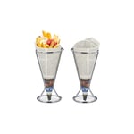Pommes frites-hållare Set om 2 Rostfritt stål