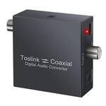 Convertisseur Coaxial bidirectionnel, Spdif Toslink optique vers Toslink Coaxial et Coaxial vers Sp optique