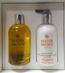 Molton Brown Bushukan Body Wash & Japanese Orange Body Lotion 300ml Gift Set U/b