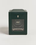 WOLF British Racing Single Watch Winder With Cover Green