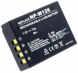 Batteri NP-W126S for Fujifilm, 7.4V (7.2V), 850 mAh