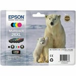 Genuine Epson 26XL T263640 Multipack Printer Ink Cartridges VAT.Inc - No Box