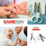 3Pcs Baby Nail Care Cutter Scissors Clipper Manicure Pedicure Kit Cutter Set UK
