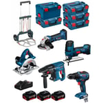 BOSCH Kit 18V BK502 (GST 18V-LIS+GKS 18V-LI+GBH 18V-21+GWS 18-125V-LI+GSR 18V-55+ 3x5,0Ah+GAL18V-40+4xL-Boxx136+L-Boxx238+Caddy)