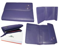 New Vintage LACOSTE L14 Womens Leather PURSE WALLET Glam Twist Slg 2 Purple