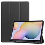 Samsung Galaxy Tab S8/Galaxy Tab S7 Fodral Tri-fold med Pencil-hållare Svart
