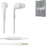 Headphones for Sony Xperia 1 V headset in ear plug white