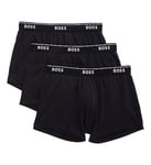 BOSS Hugo Men's 3-Pack Stretch Cotton Regular Fit Trunks, New Black, XXL (Pack of 3)