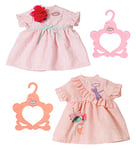 Baby Annabell Day Dress for 43 cm Dolls - 2 Assorted Designs - Easy for Small Hands, Creative Play Promotes Empathy and Social Skills, For Toddlers 3 Years and Up - Includes One dress and Hanger
