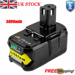 18V 5.0 AH For Ryobi P108 One+ Plus Lithium Battery RB18L50 RB18L40 P104 P102 UK