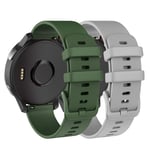 ISABAKE Watch Strap for vivoactive 3s/ Vivomove 3S/Vivoactive 4S,Quick Release Band Garmin Legacy Saga Series - Rey, Captain Marvel Silicone Replacement Strap Bracelet Wristband (Green/Gray)