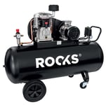 Rooks Kompressor 100 l 3 hk 231 lmin 10 bar 230V svart