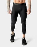 Squat Wolf - Warrior Mens 3/4 Tights - Black - L